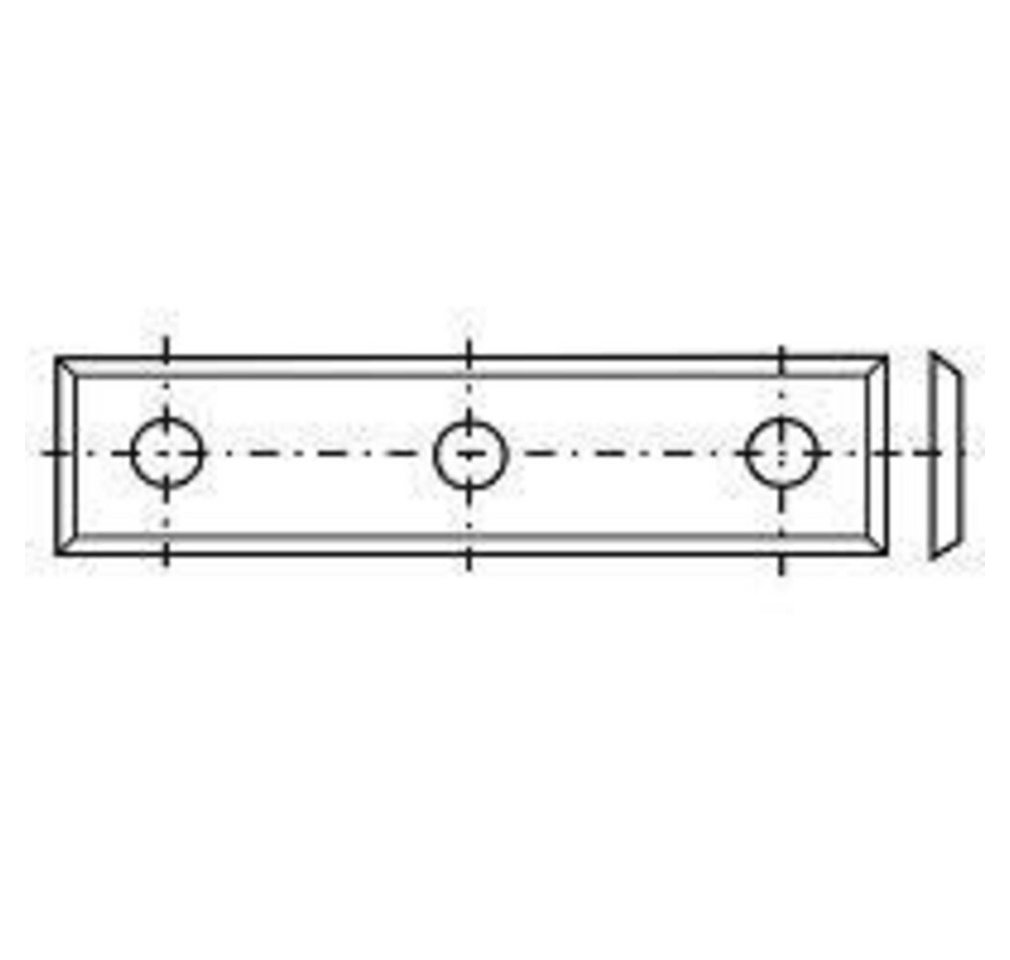 Tigra Wendeplattenfräser Wendeplatte 18 - 50x12x1,7mm a=37mm T04F 2 St. von Tigra