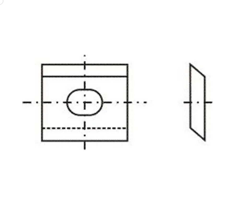 Tigra Wendeplattenfräser Wendeplatte 54 für System Oertli 11x8x1,5mm 2 St. von Tigra