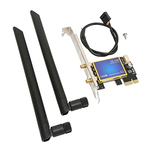 1200 Mbit/S WiFi -Kartenadapter, 5 GHz 5 GHz Doppelband -PCIe -Adapter mit 4,0 für Drahtlose Konnektivität ohne Verzögerung [für Spiele] von Tihebeyan