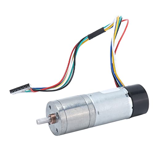 Tihebeyan 25GA -DC -Getriebemotor Encoder Zahnradmotor für Motorrobotermodell, Hohe Temperatur und Zinklegierungsmaterial (26RPM) von Tihebeyan