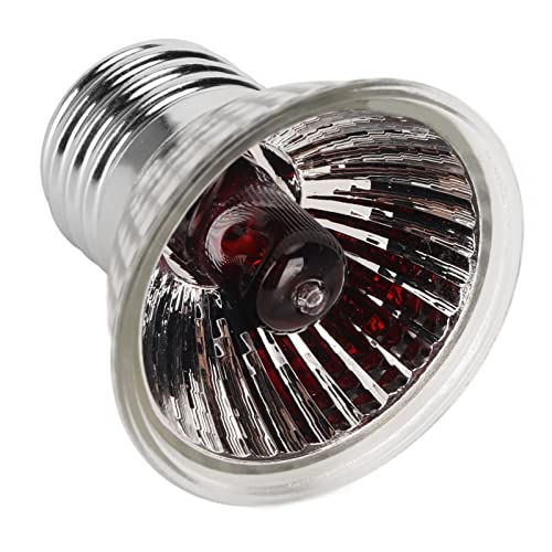 Tihebeyan 25W LED Reptile Wärmelampenlampe Energieeinsparung Infrarot Uva UVB Sunbathe Wärme Licht Ersatz für Echsenschlangen Frosch Hedgehog Haustiere (220V) von Tihebeyan