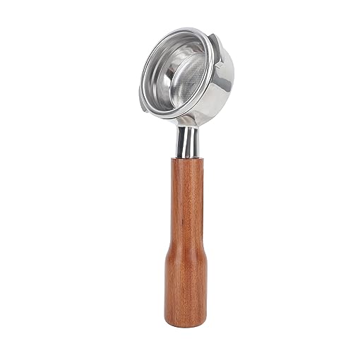 Tihebeyan 58 Mm Portafilter ohne DNA für Massives Holz und Edelstahl, Einfach zu Tun für Baristen und Kaffeeliebhaber (Stil 1) von Tihebeyan