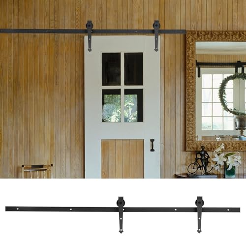 Tihebeyan 6ft Slide Barn Door Hardware Roller Kit Robust für Ruhige Bewegung in der Spur, die für den Innen- und Außenbereich in Schrankschrank Geeignet Ist Tihebeyan 6ft Slide Barn Door Hardware Roller Kit Robust für Ruhige Bewegung in der Spur, die für den Innen- und Außenbereich in Schrankschrank Geeignet Ist von Tihebeyan