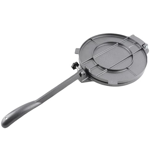 Tihebeyan Aluminiumlegierung Tortilla Press Multifunktional Handkuchen -Fleischkuchenhersteller für Traditionelle Gerichte (20 cm schwarz) von Tihebeyan