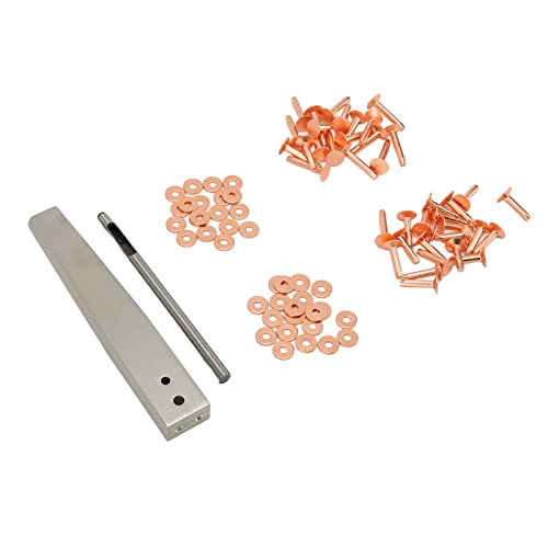 Tihebeyan Copper Niets Burrs High -Performance -Karremen Rang Sortiment Kit Draußen für Ein Leder, Ein Boja, das Fahrwerk mit Fahren, Fahren (Stil C) von Tihebeyan