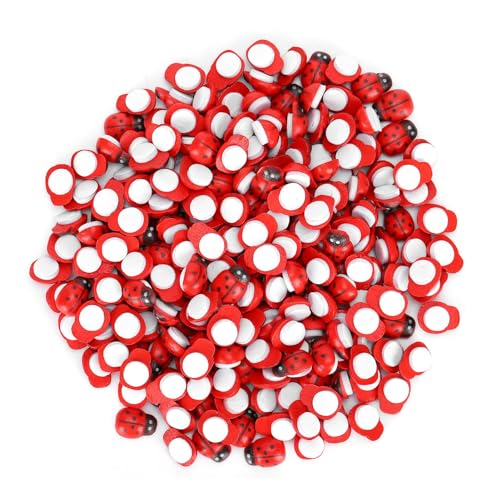 Tihebeyan DIY Ladybugs Selbstklebend Hölzerne Winzige Niedliche Handwerksdekoration 300pcs für Mikrolandschaft Tihebeyan DIY Ladybugs Selbstklebend Hölzerne Winzige Niedliche Handwerksdekoration 300pcs für Mikrolandschaft von Tihebeyan