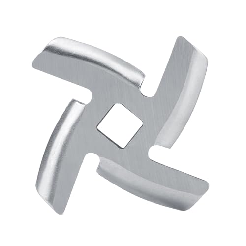 Tihebeyan Fleischschneider, Edelstahl Fleischschneider Fleischschneider Maschine Fleischschneider Macher für Home Fleisch Slicer Machine Fleisch Crusher Minner Teller (46 mm lang, kleine Klinge) von Tihebeyan