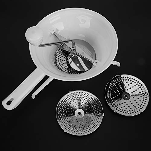 Tihebeyan Kartoffelmixer Multifunktioneller Lebensmittelmixer mit 3 Austauschbaren Scheiben, Geeignet für Feine, Mittlere und Grobe Schleifen, Ideal für Obst- und Gemüsebrei Tihebeyan Kartoffelmixer Multifunktioneller Lebensmittelmixer mit 3 Austauschbaren Scheiben, Geeignet für Feine, Mittlere und Grobe Schleifen, Ideal für Obst- und Gemüsebrei von Tihebeyan