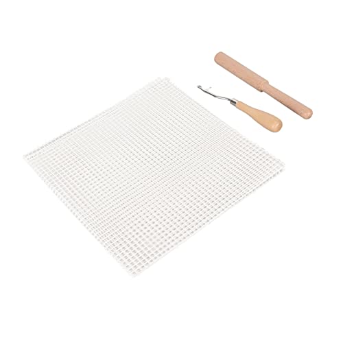 Tihebeyan Latch Hook Tool Kit mit Hoher Dichte Stoffnetz Holzgriff Häkelhaken, Garnschneider -Werkzeug für -Fußmatten und Teppiche, Perfektes für Handwerksliebhaber Tihebeyan Latch Hook Tool Kit mit Hoher Dichte Stoffnetz Holzgriff Häkelhaken, Garnschneider -Werkzeug für -Fußmatten und Teppiche, Perfektes für Handwerksliebhaber von Tihebeyan