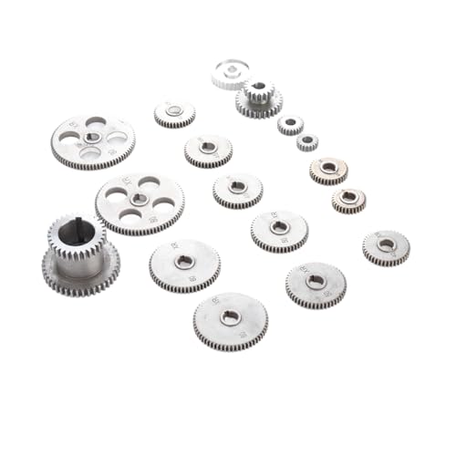 Tihebeyan Mini -Drehmaschinengetriebe 18pcs Metall Exchange Gear Kit mit Motorriemenscheibe HT250 Graues Eisen für Metallverarbeitungsfachleute Tihebeyan Mini -Drehmaschinengetriebe 18pcs Metall Exchange Gear Kit mit Motorriemenscheibe HT250 Graues Eisen für Metallverarbeitungsfachleute von Tihebeyan