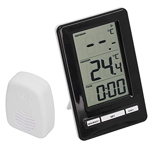 Tihebeyan Outdoor-Thermometer, Großer LCD-Bildschirm Drahtloser Temperatur Messer, Vertikales Design für Home Office, Schule, Labor von Tihebeyan