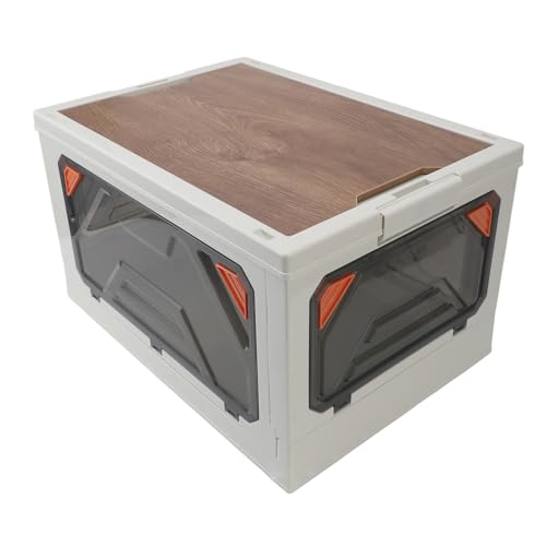 Tihebeyan Premium Foldable Stackable Storage Bins Mehrzweckbox mit Deckel, Robust von Tihebeyan