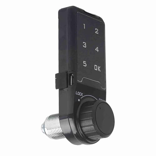 Tihebeyan Smart Door Lock, Touch Tastatur Passwort Lock ABS Material Keine Schlüssel Benötigt Kompaktes Design für Gymnasten Hotel School Spa Safe Cabinet (Installationsgröße L = 30) von Tihebeyan