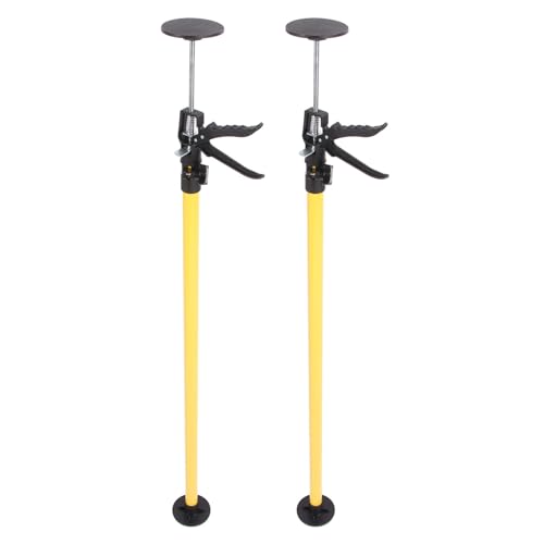 Tihebeyan Telescopic -Stützstange Sichere und Stabile Kontaktschrank -Stützpol für die Installation von Kleiderschrankschrank, Legierungsstahlgelb 2 Sets Schrankstützenstange 115‑290 Cm von Tihebeyan