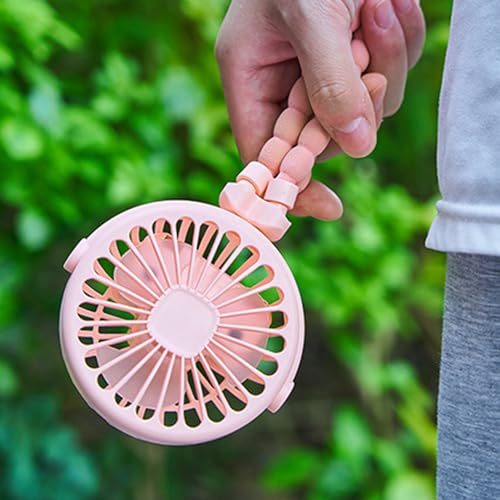 Tihebeyan Tragbarer Kompakter Kühlungslüfterstillstände USB -Ladung Ruhigem Betrieb Lithium Batterie Camping (PINK) von Tihebeyan