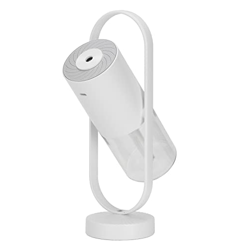 Tihebeyan Tragbarer -Luftbefeuchter 360 ° Rotieren 2 Sprühmodi für Büro- und Reisefeuchter für Häusliche Farbe LED Night Light (WHITE) von Tihebeyan