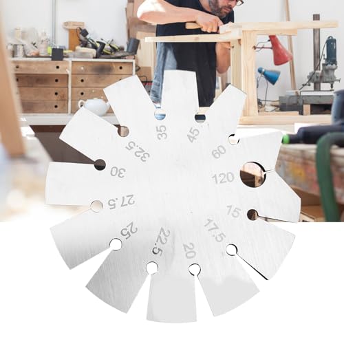 Tihebeyan Winkelmustermesser Ausgezeichnetes Metall Tragbares Design Rundformwinkel Finder für Skalierungsmessungen, Klingenanpassungsinstrument für Holzbearbeitungsprojekte Tihebeyan Winkelmustermesser Ausgezeichnetes Metall Tragbares Design Rundformwinkel Finder für Skalierungsmessungen, Klingenanpassungsinstrument für Holzbearbeitungsprojekte von Tihebeyan