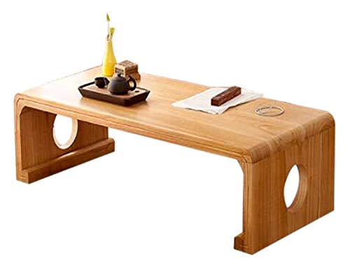 Japanischer Antiker Bodentisch Tee Couchtisch Computertisch für Tatami Höhe Tisch Massivholz Kaffee Zhuo Zen Antik Tatami Erkerfenster Japanischer Balkon Kleines Fenster Tee Kleiner Meditations-Altar von Tiiiopkvvv