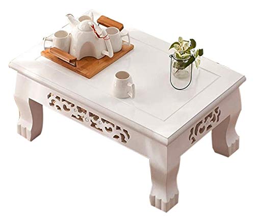Japanischer antiker Bodentisch Tee Couchtisch Computertisch für Tatami Höhe Tisch Kaffee Massivholz Tatami Einfacher Balkon Kleines Haus Erkerfenster Japanischer Tee Zen Tee Meditation Altar Tisch von Tiiiopkvvv