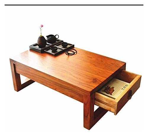 Japanischer antiker Bodentisch Tee Couchtisch Computertisch für Tatami Höhe Tisch Klein Massivholz Tatami Kaffee Balkon Erker Fenster Einfache Fensterbank Klein Zuhause Klein Zen Kleine Tee Meditation von Tiiiopkvvv