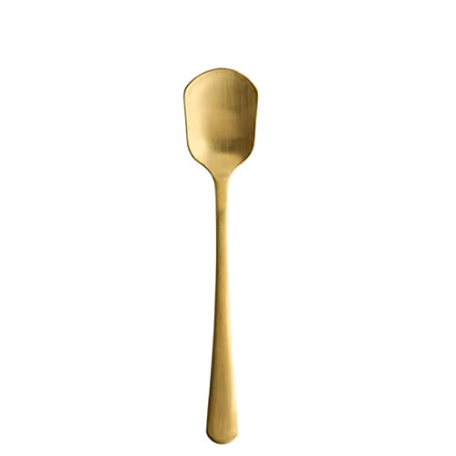 Spoon Creative Stainless Steel Plated Spoon Ice Cream Spoon Coffee Spoon Coffee Scoop Measuring Spoon Twist Spoons Soup Spoon (Size : 6pack) () von Tiiiopkvvv