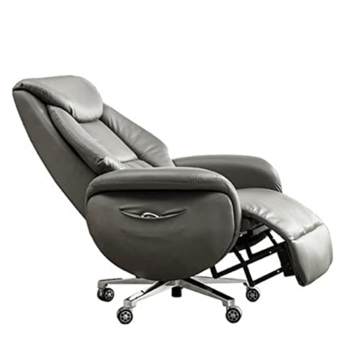 Tiiiopkvvv Boss Chair Bürostuhl mit hoher Rückenlehne, Tech-Leder, verstellbarer Drehstuhl, ergonomischer Computerstuhl, Schreibtischstuhl mit einziehbarer Fußstütze und Armlehnen, Lendenwirbelstütze Tiiiopkvvv Boss Chair Bürostuhl mit hoher Rückenlehne, Tech-Leder, verstellbarer Drehstuhl, ergonomischer Computerstuhl, Schreibtischstuhl mit einziehbarer Fußstütze und Armlehnen, Lendenwirbelstütze von Tiiiopkvvv