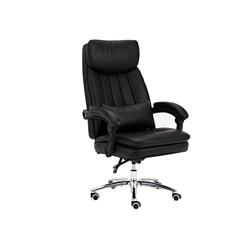 Tiiiopkvvv Boss Chair Ergonomischer Computerstuhl Bürostuhl Spielstuhl Managerial Chefsessel Schwarz Leder Rückenlehne Stuhl Drehstuhl Tiiiopkvvv Boss Chair Ergonomischer Computerstuhl Bürostuhl Spielstuhl Managerial Chefsessel Schwarz Leder Rückenlehne Stuhl Drehstuhl von Tiiiopkvvv