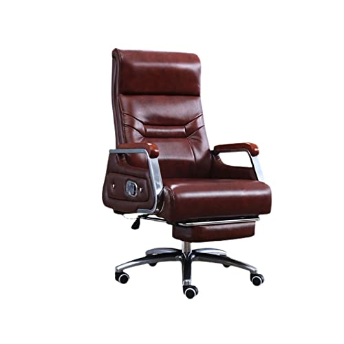 Tiiiopkvvv Boss Chair Home Office Schreibtischstühle Chefsessel mit Fußstütze, ergonomischer Computer-Gaming-Stuhl, Rindsleder, verstellbare Liegestühle Tiiiopkvvv Boss Chair Home Office Schreibtischstühle Chefsessel mit Fußstütze, ergonomischer Computer-Gaming-Stuhl, Rindsleder, verstellbare Liegestühle von Tiiiopkvvv