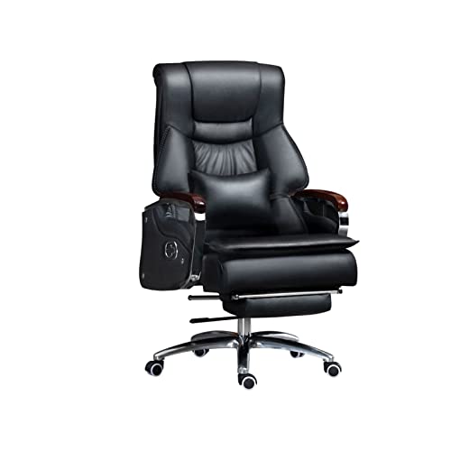 Tiiiopkvvv Bürostühle Managerialstühle Boss Stuhl Massagestühle Home Office Schreibtischstühle Computerstuhl Höhenverstellbarer Bürostuhl Bequeme Rindsleder Gaming Stühle von Tiiiopkvvv