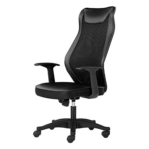 Tiiiopkvvv Bürostuhl, ergonomischer Computer-Schreibtischstuhl, drehbar, Computer-Netzstuhl mit Rollen, Armlehnen und Taillenstütze, Schwarz Tiiiopkvvv Bürostuhl, ergonomischer Computer-Schreibtischstuhl, drehbar, Computer-Netzstuhl mit Rollen, Armlehnen und Taillenstütze, Schwarz von Tiiiopkvvv