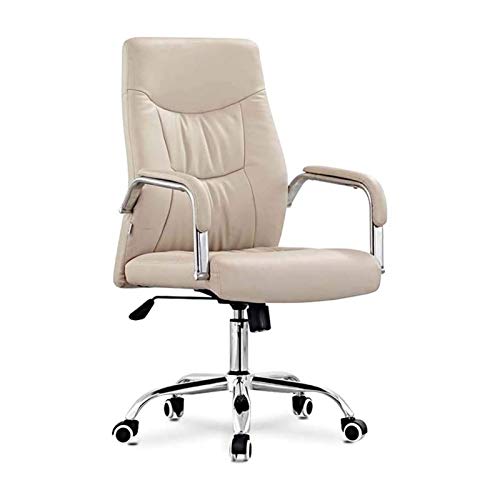Tiiiopkvvv Bürostuhl, strapazierfähig, Bürostuhl, hohe Rückenlehne, ergonomischer Kunstleder-Computerstuhl, dick gepolsterter Chefsessel von Tiiiopkvvv