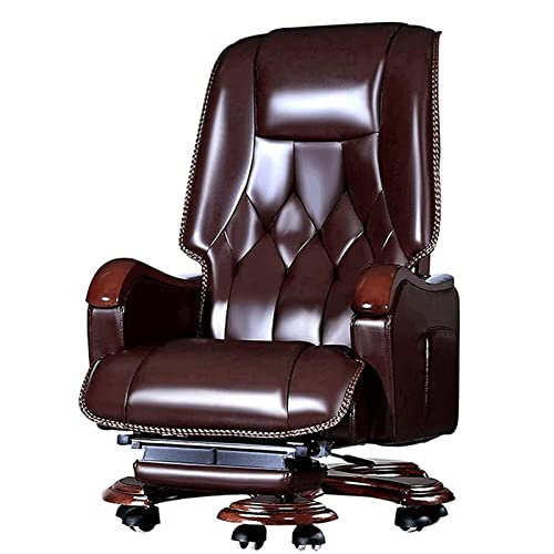 Tiiiopkvvv Bürostuhl, traditionell, braun, Holz, solide Rückenlehne, Schaumstoffsitz, neigbar, ergonomisch, Schreibtischstuhl für Zuhause Tiiiopkvvv Bürostuhl, traditionell, braun, Holz, solide Rückenlehne, Schaumstoffsitz, neigbar, ergonomisch, Schreibtischstuhl für Zuhause von Tiiiopkvvv