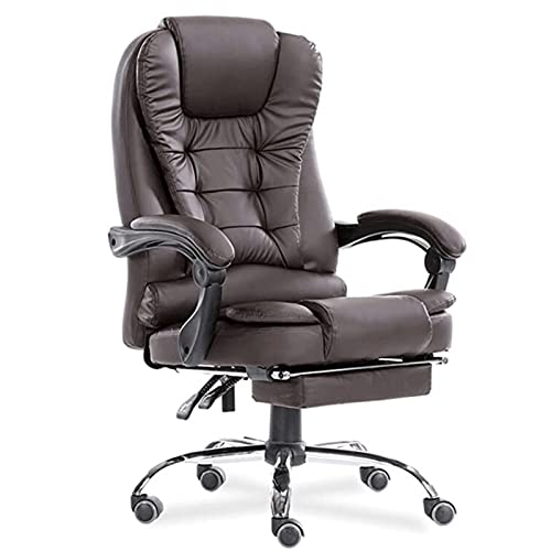 Tiiiopkvvv Bürostuhl Chefsessel Ergonomischer Computerstuhl mit Armlehnen Höhenverstellbar Neigung und einziehbarer Fußstütze für Home Office Arbeit Tiiiopkvvv Bürostuhl Chefsessel Ergonomischer Computerstuhl mit Armlehnen Höhenverstellbar Neigung und einziehbarer Fußstütze für Home Office Arbeit von Tiiiopkvvv