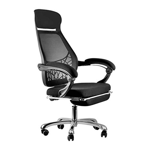 Tiiiopkvvv Bürostuhl Ergonomischer Bürostuhl mit Rückenstütze und Kopfstütze Weiche Kissen und Stoff Computerstuhl für Zuhause und Büro von Tiiiopkvvv