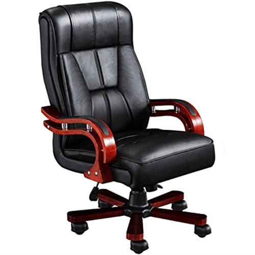 Tiiiopkvvv Bürostuhl Leder Chefsessel Business Home Office Stuhl Massivholz Armlehne Leder Computerstuhl Heben Drehbarer Bürostuhl Gaming Stuhl Tiiiopkvvv Bürostuhl Leder Chefsessel Business Home Office Stuhl Massivholz Armlehne Leder Computerstuhl Heben Drehbarer Bürostuhl Gaming Stuhl von Tiiiopkvvv