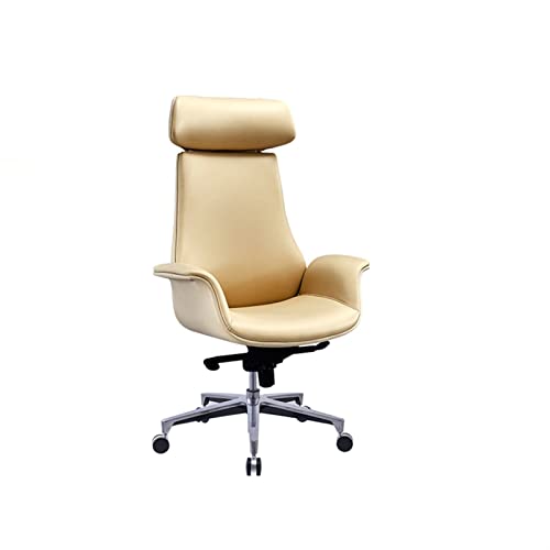 Tiiiopkvvv Bürostuhl aus Leder, hohe Rückenlehne, Schreibtischstuhl, Computerstuhl mit abnehmbarer Armlehne, Chefsessel, ergonomischer Drehstuhl, höhenverstellbar Tiiiopkvvv Bürostuhl aus Leder, hohe Rückenlehne, Schreibtischstuhl, Computerstuhl mit abnehmbarer Armlehne, Chefsessel, ergonomischer Drehstuhl, höhenverstellbar von Tiiiopkvvv