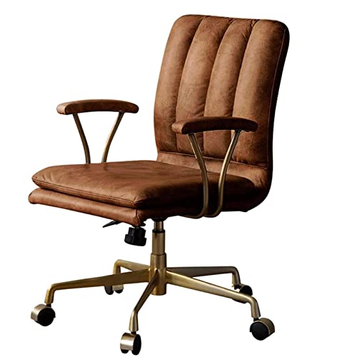 Tiiiopkvvv Bürostuhl mit hoher Rückenlehne, Computerstuhl, Leder, Schreibtischstuhl, Chefsessel, ergonomisch, verstellbar, Drehstuhl von Tiiiopkvvv
