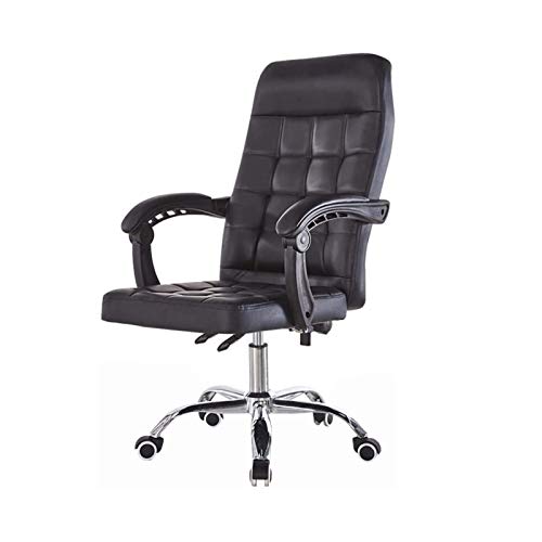Tiiiopkvvv Bürostuhl mit hoher Rückenlehne, ergonomisch, verstellbar, drehbar, PU-Leder, Schreibtischstuhl mit Armlehnen, Heimbüro, Schreibtischstühle von Tiiiopkvvv