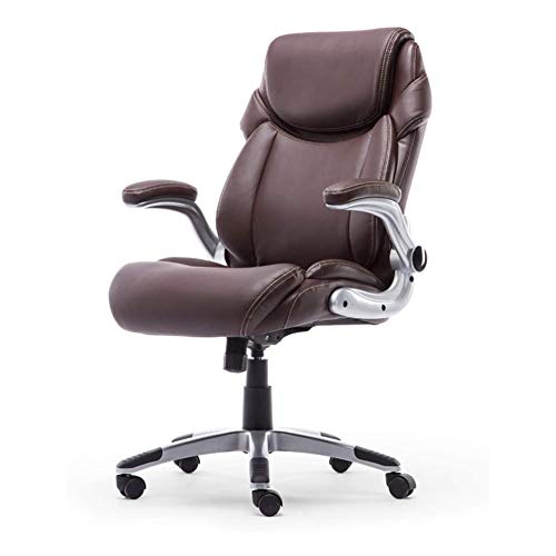 Tiiiopkvvv Bürostuhl mit hoher Rückenlehne, ergonomischer Chefsessel mit hochklappbaren Armlehnen und Motiv Lendenwirbelstütze Tiiiopkvvv Bürostuhl mit hoher Rückenlehne, ergonomischer Chefsessel mit hochklappbaren Armlehnen und Motiv Lendenwirbelstütze von Tiiiopkvvv