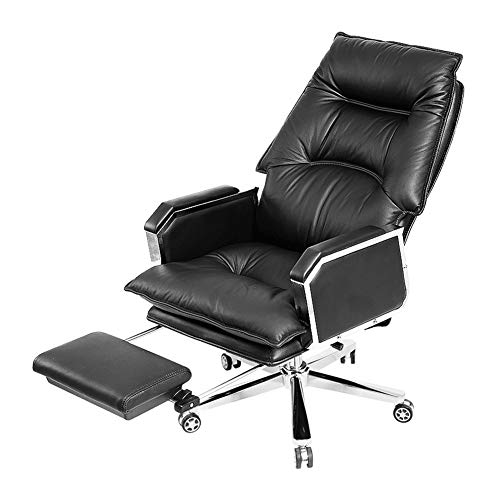 Tiiiopkvvv Bürostuhl mit hoher Rückenlehne, verstellbar, ergonomischer Schreibtischstuhl mit gepolsterten Armlehnen, Chefsessel aus Leder, Drehstuhl mit Lendenwirbelstütze Tiiiopkvvv Bürostuhl mit hoher Rückenlehne, verstellbar, ergonomischer Schreibtischstuhl mit gepolsterten Armlehnen, Chefsessel aus Leder, Drehstuhl mit Lendenwirbelstütze von Tiiiopkvvv