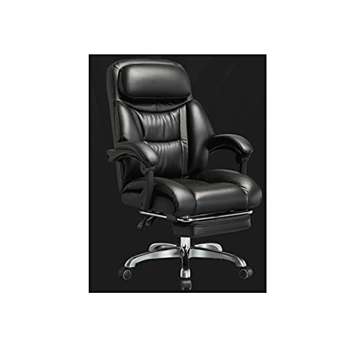 Tiiiopkvvv Chefsessel, Chefsessel, ergonomischer Computer-Gaming-Stuhl, Leder, Rückenlehne, Stuhl mit Fußhocker Tiiiopkvvv Chefsessel, Chefsessel, ergonomischer Computer-Gaming-Stuhl, Leder, Rückenlehne, Stuhl mit Fußhocker von Tiiiopkvvv