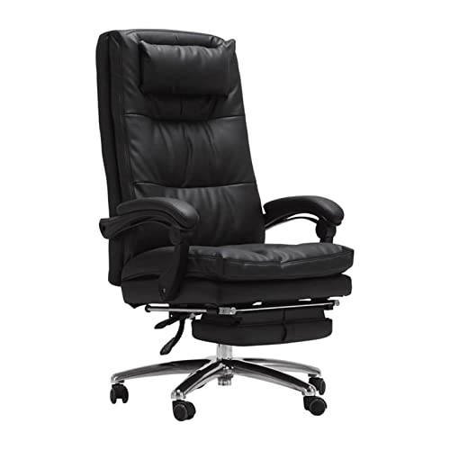 Tiiiopkvvv Chefsessel mit hoher Rückenlehne, Schaukelstuhl, Leder, Bürostuhl mit Metallarmlehne und Fußstütze, verstellbarer Computer-Schreibtischstuhl mit ergonomischer, segmentierter Rückenlehne und Tiiiopkvvv Chefsessel mit hoher Rückenlehne, Schaukelstuhl, Leder, Bürostuhl mit Metallarmlehne und Fußstütze, verstellbarer Computer-Schreibtischstuhl mit ergonomischer, segmentierter Rückenlehne und von Tiiiopkvvv