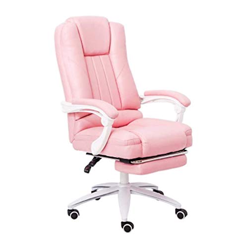 Tiiiopkvvv Chefsessel mit hoher Rückenlehne, ergonomisch, bequem, Leder, Schreibtisch-Computerstühle mit Armlehnen und Rückenstütze, Liegestuhl mit Fußstütze von Tiiiopkvvv