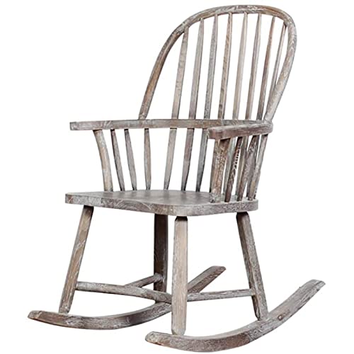Tiiiopkvvv Einzel-Schaukelstuhl aus Massivholz, Retro, Wohnzimmer, dekoriert mit Erwachsenen-Liege Tiiiopkvvv Einzel-Schaukelstuhl aus Massivholz, Retro, Wohnzimmer, dekoriert mit Erwachsenen-Liege von Tiiiopkvvv