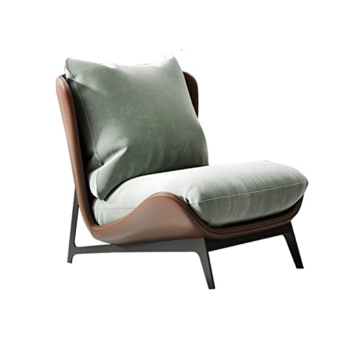 Tiiiopkvvv Einzelsofa Stuhl Leder Einzelstuhl Heimstoff Einfacher moderner Einzelstuhl Wohnzimmer Schlafzimmer Balkon Freizeit Sofa Stuhl (Farbe: 06) (5) von Tiiiopkvvv