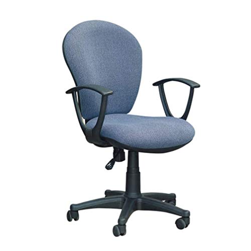 Tiiiopkvvv Ergonomischer Bürostuhl mit hoher Rückenlehne, Netzstoff, Armlehnen und Lendenwirbelstütze (Farbe: Blau) von Tiiiopkvvv