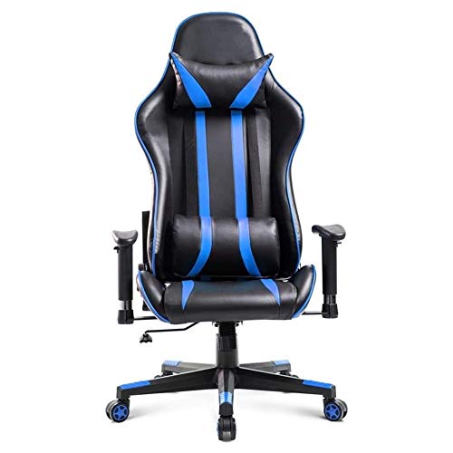 Tiiiopkvvv Gaming-Stuhl – Ergonomischer Computer-Gaming-Stuhl, verstellbare Armlehne, hohe Rückenlehne, Bürostuhl, stumme Rollen, Schreibtischstuhl mit Lendenwirbelstütze und Kopfstütze, Liegestuhl Tiiiopkvvv Gaming-Stuhl – Ergonomischer Computer-Gaming-Stuhl, verstellbare Armlehne, hohe Rückenlehne, Bürostuhl, stumme Rollen, Schreibtischstuhl mit Lendenwirbelstütze und Kopfstütze, Liegestuhl von Tiiiopkvvv