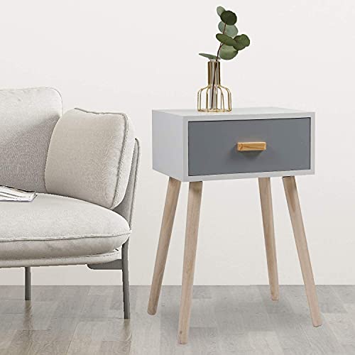 Tiiiopkvvv Generic Nachttisch für Schlafzimmer, einfacher Nachttisch, Beistelltisch, Couchtisch mit Aufbewahrungsschubladen und Massivholzbeinen, Haushaltsmöbel, Nachttisch für Home Office Tiiiopkvvv Generic Nachttisch für Schlafzimmer, einfacher Nachttisch, Beistelltisch, Couchtisch mit Aufbewahrungsschubladen und Massivholzbeinen, Haushaltsmöbel, Nachttisch für Home Office von Tiiiopkvvv