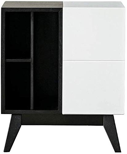 Tiiiopkvvv Generic Nachttisch für Schlafzimmer Nachttisch Gitter Schlafzimmer Modern Minimalistische Funktion Schließfach Mode Kleiner Couchtisch Lichtschrank Nachttisch für Home Office von Tiiiopkvvv