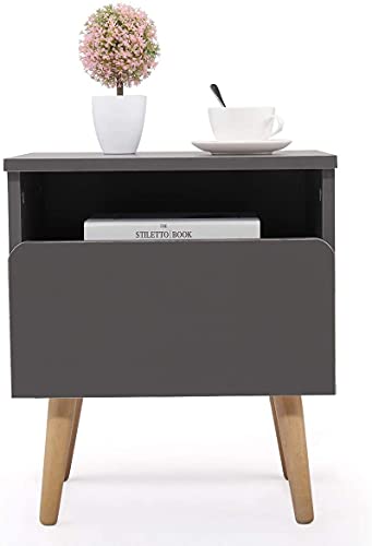 Tiiiopkvvv Generic Nachttisch für Schlafzimmer Nachttisch Silber Beistelltisch Couchtisch Moderner Stil Nachttisch Möbel Schlafzimmer mit Schublade für Home Office von Tiiiopkvvv